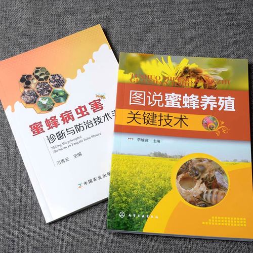 两本套养蜂书籍大全图说蜜蜂养殖关键技术蜜蜂病虫害诊断与防治技术